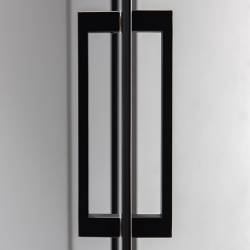 KABINA PRYSZNICOWA PROSTOKĄTNA BS03B CZARNA 110x90 CM BS03B-BL-110X90