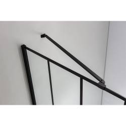 KABINA PRYSZNICOWA PROSTOKĄTNA BS03B CZARNA 110x90 CM BS03B-BL-110X90