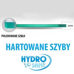 KABINA PRYSZNICOWA PROSTOKĄTNA BS03B CZARNA 110x90 CM BS03B-BL-110X90