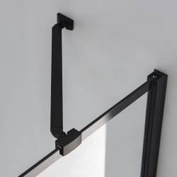 KABINA PRYSZNICOWA PROSTOKĄTNA BS03A CZARNA 100x90 CM BS03A-100X90