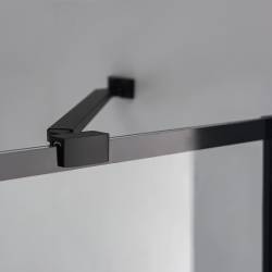 KABINA PRYSZNICOWA PROSTOKĄTNA BS02C CZARNA 120x80 CM BS02C-120X80