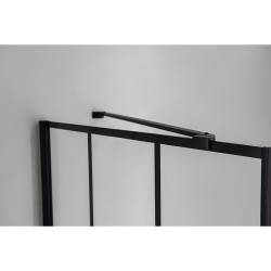 KABINA PRYSZNICOWA PROSTOKĄTNA BS02C CZARNA 120x80 CM BS02C-120X80