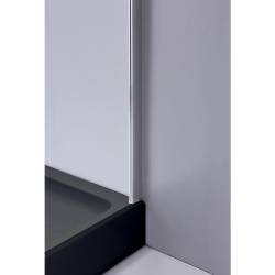 KABINA PRYSZNICOWA PIĘCIOKĄTNA Z BRODZIKIEM KZ91B/SXL07B CHROM/CZARNY 90x90