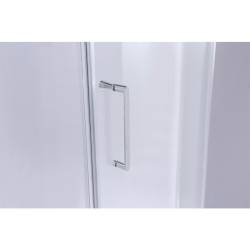 KABINA PRYSZNICOWA PIĘCIOKĄTNA Z BRODZIKIEM KZ91A/ST07A CHROM/BIAŁY 80x80 CM