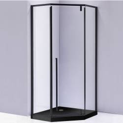 KABINA PRYSZNICOWA PIĘCIOKĄTNA Z BRODZIKIEM BS07B/SXL07B CZARNA/CZARNY 90x90 CM