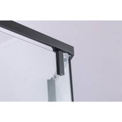 KABINA PRYSZNICOWA PIĘCIOKĄTNA Z BRODZIKIEM BS07B/SXL07B CZARNA/CZARNY 90x90 CM