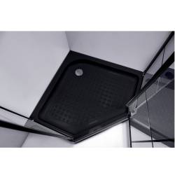 KABINA PRYSZNICOWA PIĘCIOKĄTNA Z BRODZIKIEM BS06B/SXL07B CZARNA 90x90 CM