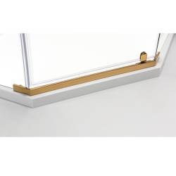 KABINA PRYSZNICOWA PIĘCIOKĄTNA KZ91B ZŁOTY 90x90 CM KZ91B-GL-90