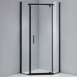 KABINA PRYSZNICOWA PIĘCIOKĄTNA KZ91B CZARNA 90x90 CM KZ91B-BL-90