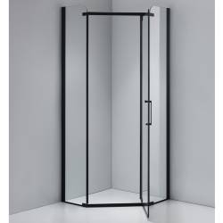 KABINA PRYSZNICOWA PIĘCIOKĄTNA KZ91B CZARNA 90x90 CM KZ91B-BL-90