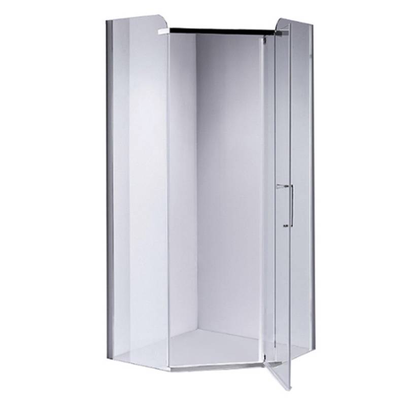 KABINA PRYSZNICOWA PIĘCIOKĄTNA KZ91B CHROM 90x90 CM KZ91B-90