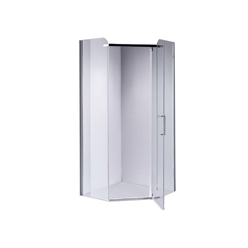 KABINA PRYSZNICOWA PIĘCIOKĄTNA KZ91A CHROM 80x80 CM KZ91A-80