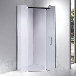 KABINA PRYSZNICOWA PIĘCIOKĄTNA KZ91A CHROM 80x80 CM KZ91A-80