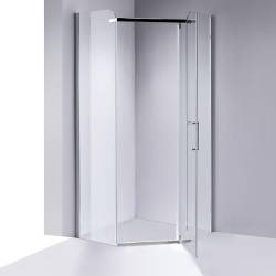 KABINA PRYSZNICOWA PIĘCIOKĄTNA KZ91A CHROM 80x80 CM KZ91A-80
