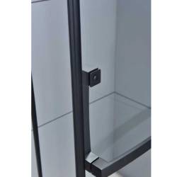 KABINA PRYSZNICOWA PIĘCIOKĄTNA KZ4026B CZARNA 90x90 CM KZ4026B-BL-90