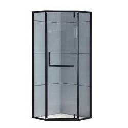 KABINA PRYSZNICOWA PIĘCIOKĄTNA KZ4026A CZARNA 80x80 CM KZ4026A-BL-80