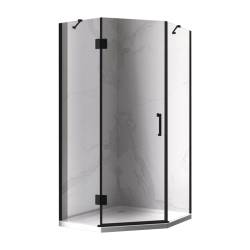 KABINA PRYSZNICOWA PIĘCIOKĄTNA KZ10B ZŁOTA 90x90 CM KZ10B-BL+ST08B-WH
