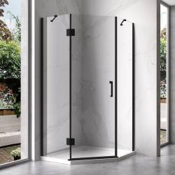 KABINA PRYSZNICOWA PIĘCIOKĄTNA KZ10B ZŁOTA 90x90 CM KZ10B-BL+ST08B-WH