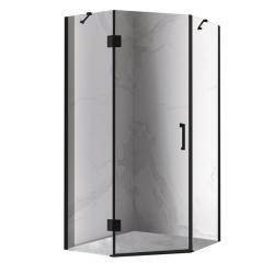 KABINA PRYSZNICOWA PIĘCIOKĄTNA KZ10B CZARNA 90x90 CM KZ10B-BL-90