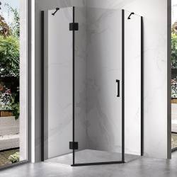 KABINA PRYSZNICOWA PIĘCIOKĄTNA KZ10B CZARNA 90x90 CM KZ10B-BL-90