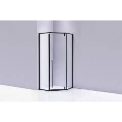 KABINA PRYSZNICOWA PIĘCIOKĄTNA BS07A CZARNA 80x80 CM BS07A-80