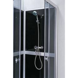 KABINA PRYSZNICOWA KWADRATOWA Z BRODZIKIEM WSH309B SZARA 90x90 CM WSH309B-GR-90