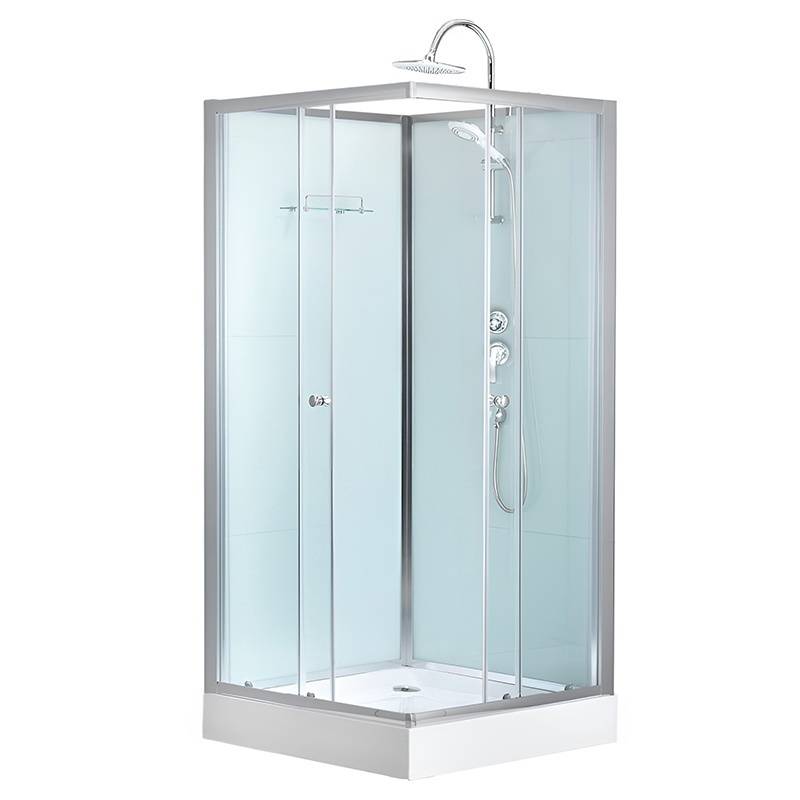 KABINA PRYSZNICOWA KWADRATOWA Z BRODZIKIEM WSH308 CHROM 90x90 CM WSH308-MAT-90