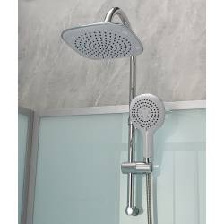 KABINA PRYSZNICOWA KWADRATOWA Z BRODZIKIEM WSH308 CHROM 90x90 CM WSH308-MAT-90