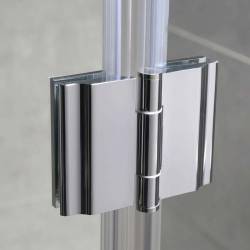 KABINA PRYSZNICOWA KWADRATOWA Z BRODZIKIEM KZ1390A/ST02A CHROM/BIAŁY 80x80 CM KZ1390A+ST02A-WH