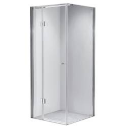 KABINA PRYSZNICOWA KWADRATOWA Z BRODZIKIEM KZ1390A/ST02A CHROM/BIAŁY 80x80 CM KZ1390A+ST02A-WH