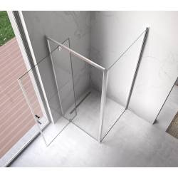 KABINA PRYSZNICOWA KWADRATOWA Z BRODZIKIEM KZ04B/ST02A CHROM/CZARNY 80x80CM KZ04B+ST02A-BL