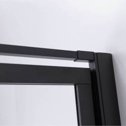 KABINA PRYSZNICOWA KWADRATOWA Z BRODZIKIEM BS10A/ST02A CZARNA/BIAŁY 80x80 CM BS10A+ST02A-WH