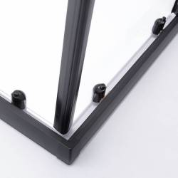 KABINA PRYSZNICOWA KWADRATOWA Z BRODZIKIEM BL30B/SXL02B CZARNA/CZARNY 90x90 BL30B+SXL02B-BL-90
