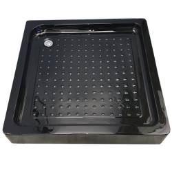KABINA PRYSZNICOWA KWADRATOWA Z BRODZIKIEM BL30B/SXL02B CZARNA/CZARNY 90x90 BL30B+SXL02B-BL-90