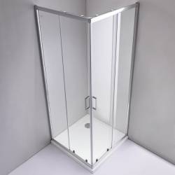 KABINA PRYSZNICOWA KWADRATOWA KZ93A CHROM 80x80 CM KZ93A-80