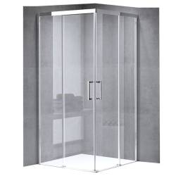 KABINA PRYSZNICOWA KWADRATOWA KZ90B CHROM 90x90 CM KZ90B-90
