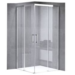 KABINA PRYSZNICOWA KWADRATOWA KZ90B CHROM 90x90 CM KZ90B-90