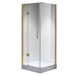 KABINA PRYSZNICOWA KWADRATOWA KZ1390B ZŁOTY 90x90 CM KZ1390B-GL-90