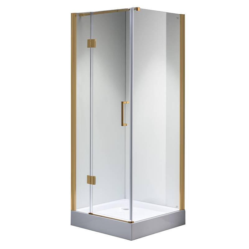 KABINA PRYSZNICOWA KWADRATOWA KZ1390B ZŁOTY 90x90 CM KZ1390B-GL-90
