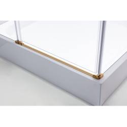 KABINA PRYSZNICOWA KWADRATOWA KZ1390B ZŁOTY 90x90 CM KZ1390B-GL-90