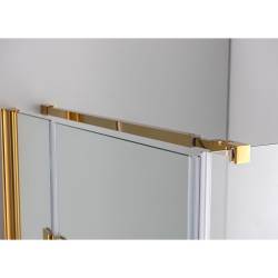 KABINA PRYSZNICOWA KWADRATOWA KZ1390A ZŁOTA 80x80 CM KZ1390A-GL-80