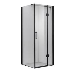 KABINA PRYSZNICOWA KWADRATOWA KZ1390A CZARNA 80x80 CM KZ1390A-BL-80