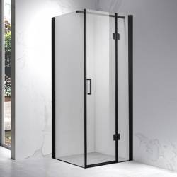 KABINA PRYSZNICOWA KWADRATOWA KZ1390A CZARNA 80x80 CM KZ1390A-BL-80