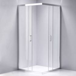 KABINA PRYSZNICOWA KWADRATOWA KZ102B CHROM 90x90 CM KZ102B-90