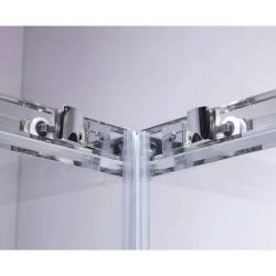 KABINA PRYSZNICOWA KWADRATOWA KZ102B CHROM 90x90 CM KZ102B-90