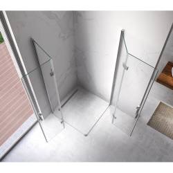KABINA PRYSZNICOWA KWADRATOWA KZ08C CHROM 90x90 CM KZ08C-90
