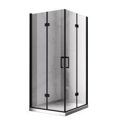 KABINA PRYSZNICOWA KWADRATOWA KZ08B CZARNA 80x80 CM KZ08B-BL-80
