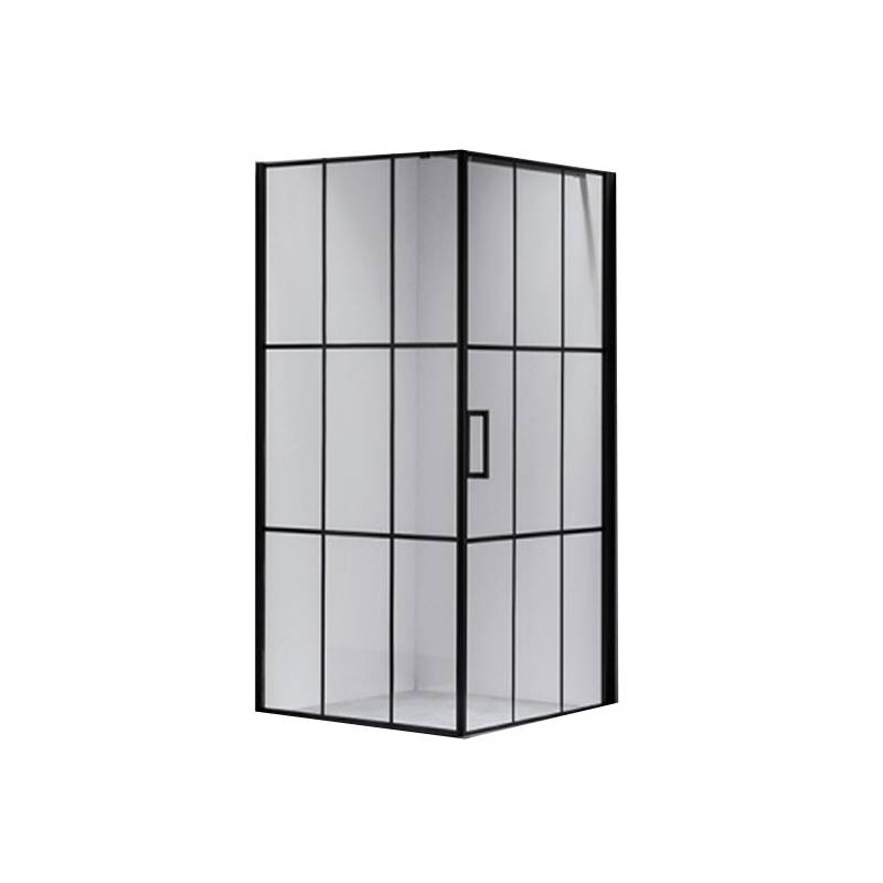 KABINA PRYSZNICOWA KWADRATOWA BS13B CZARNA 90x90 CM BS13B-90