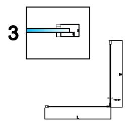 KABINA PRYSZNICOWA KWADRATOWA BS13B CZARNA 90x90 CM BS13B-90
