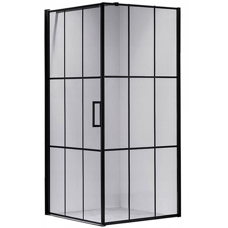 KABINA PRYSZNICOWA KWADRATOWA BS13A CZARNA 80x80 CM BS13A-80